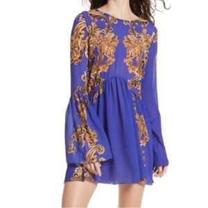 Free People Bell Sleeve Swing Dress